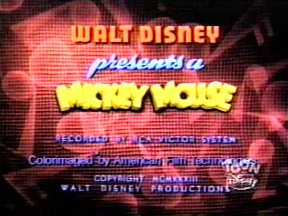 Mickey's Mechanical Man (1933, Computer Colorized)