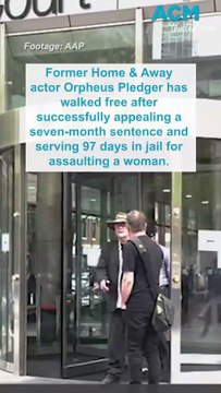 Home & Away actor Orpheus Pledger walks free after 97 days in jail for assaulting a woman