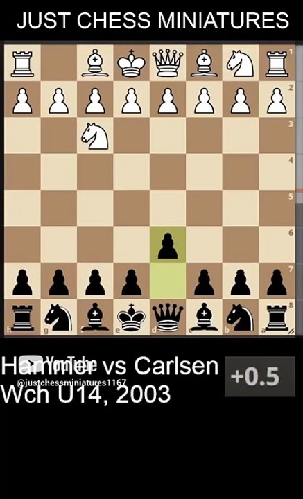 Magnus Carlsen beats Jon Hammer with the Anastasia checkmate