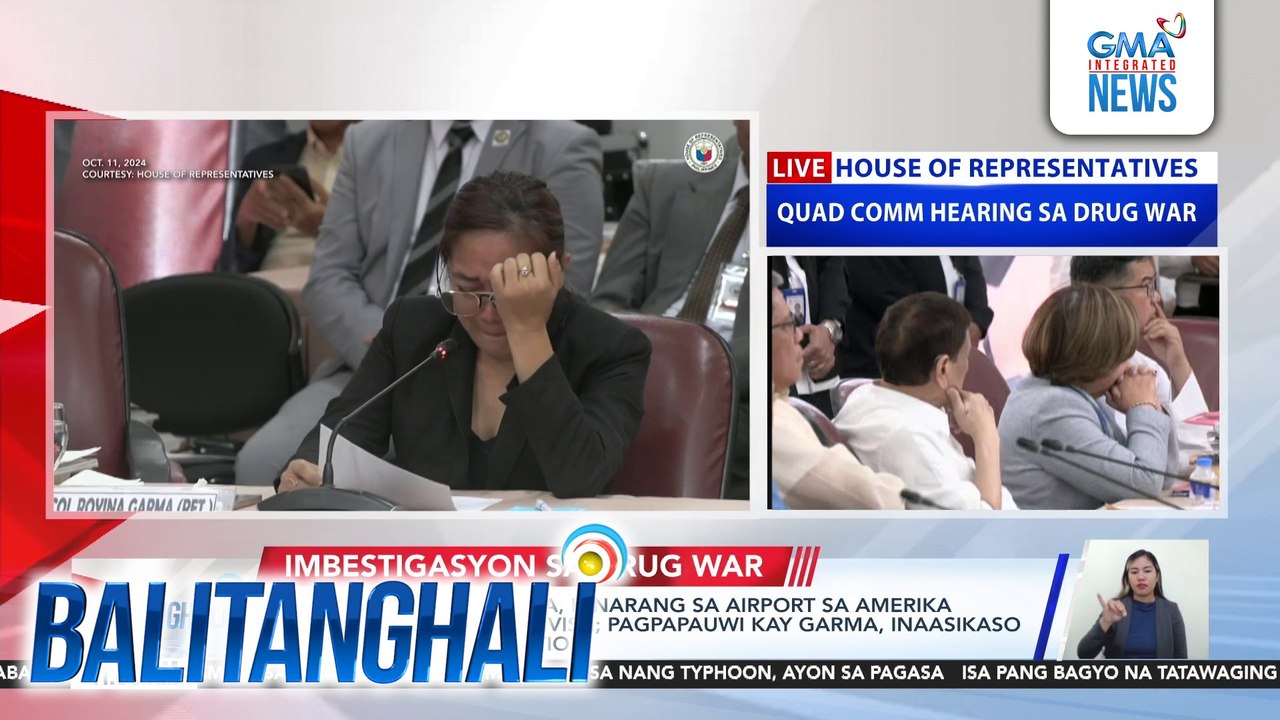 Ret. PCol. Royina Garma, hinarang sa airport sa Amerika dahil sa kanseladong visa; Pagpapauwi kay Garma, inaasikaso ng Bureau of Immigration | Balitanghali