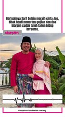 Sejuk hati dengar doa Jep untuk Sari Yanti, reda seorang suami. Inilah pasangan yang saling melengkapi
