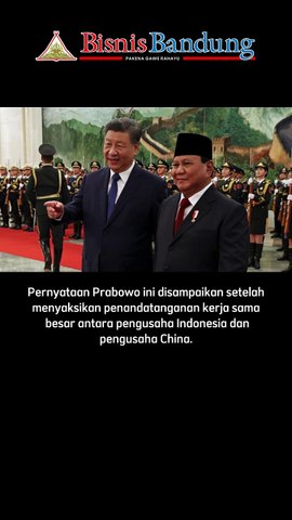 China Janji Investasi Rp 157 Triliun ke Indonesia, Prabowo: Kami Terbuka untuk Lebih Banyak Lagi
