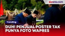 Duh! Penjual Poster Tak Punya Foto Gibran Rakabuming, Hanya Sediakan Potret Prabowo