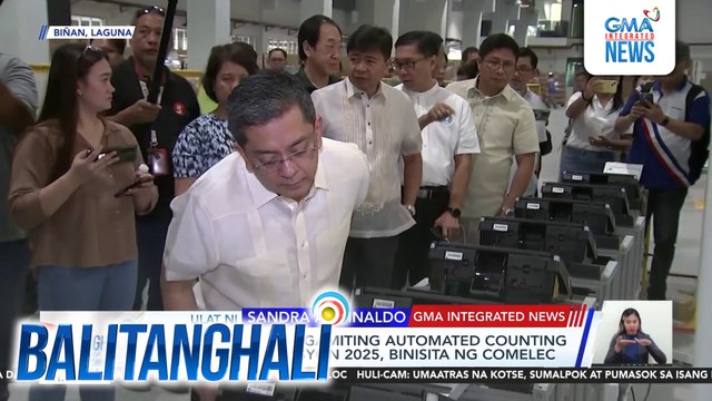 Warehouse ng gagamiting automated counting machines sa Eleksyon 2025, binisita ng Comelec | Balitanghali