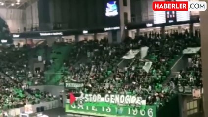 Panathinaikos taraftarlarından Filistin'e büyük destek
