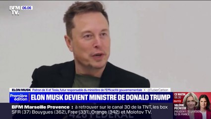 Donald Trump à la Maison Blanche: Elon Musk hérite d'un ministère, celui de l'"efficacité gouvernementale"