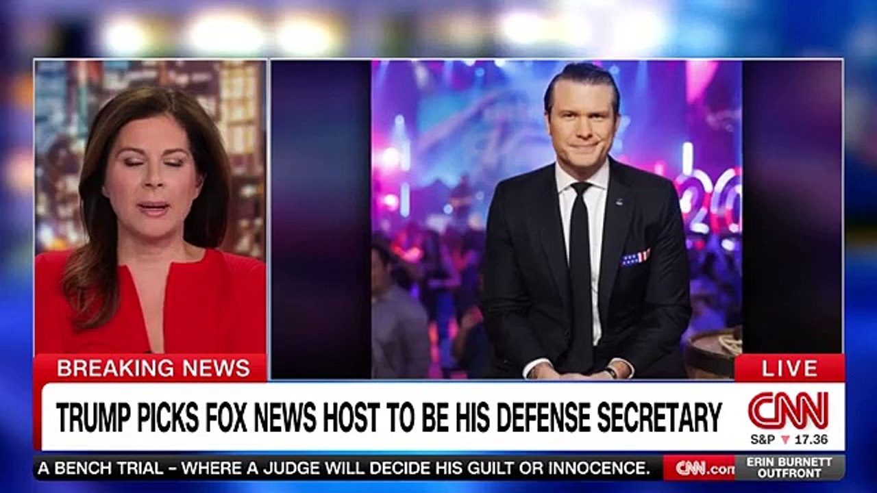 Trump’s Pick of Fox Host Pete Hegseth to Lead Pentagon Shocks Lawmaker