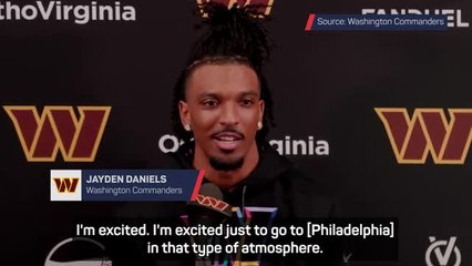 'Heard they've got very passionate fans' - Jayden Daniels relishing Eagles battle