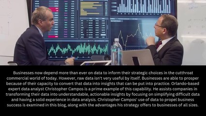 Christopher Campos: Data Insights for a Greener World