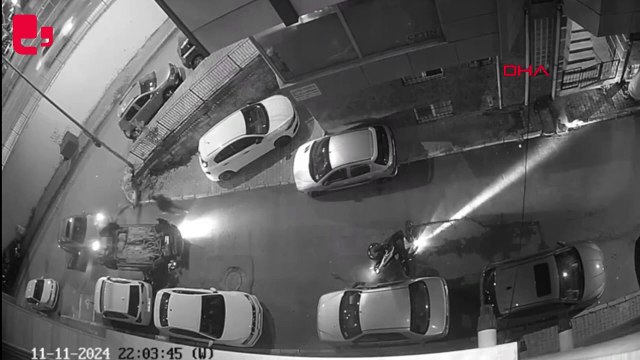 Film sahnelerini aratmayan kovalamaca kazayla bitti