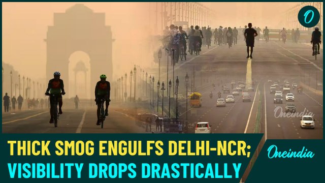 VIDEO: Poisonous Smog Engulfs Delhi-NCR | Delhi's Air Becomes Unbreathable Again | Watch