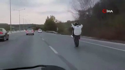 Görüntüler Bursa'dan... Canını hiçe saydı