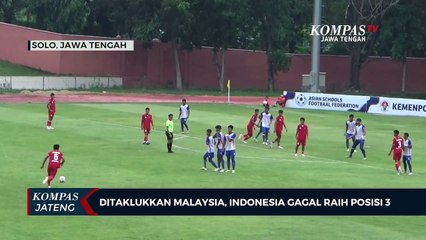 Ditaklukkan Malaysia, Indonesia Gagal Raih Posisi 3