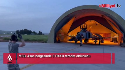 MSB duyurdu: Asos bölgesinde 5 PKK'lı terörist öldürüldü