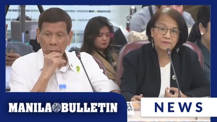 'Huwag niyo pong gawing katatawanan', Castro and Duterte clash over claim of throwing persons involved in illegal drugs at sea.