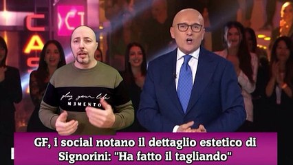 GF, i social notano il dettaglio estetico di Signorini Ha fatto il tagliando