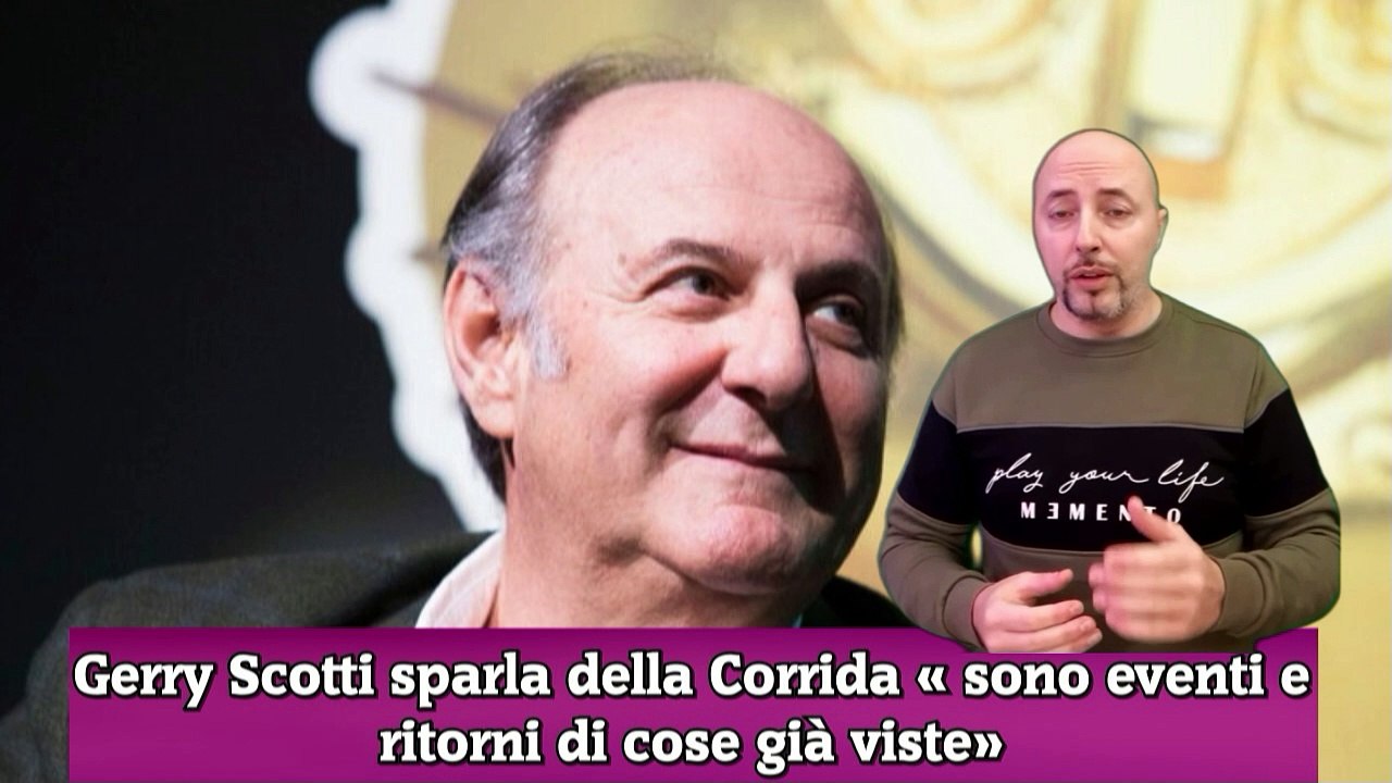 Gerry Scotti sparla della Corrida « sono eventi e ritorni di cose già viste»