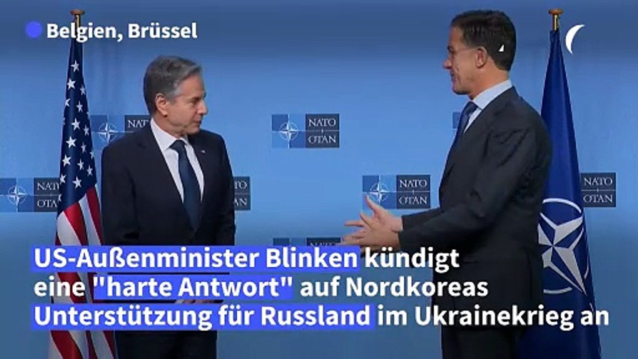 Blinken kündigt "harte Antwort" auf Nordkoreas Unterstützung für Russland an
