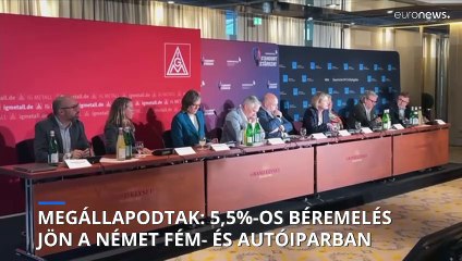5,5%-os béremelést kapnak a német autó- és gépipari dolgozók a keddi szakszervezeti tárgyalások után