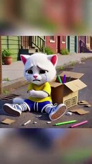 From Car Doodles to Wall Masterpieces_ 🌆✨_cute _cat _shorts _funny _kitten _ai(360P)
