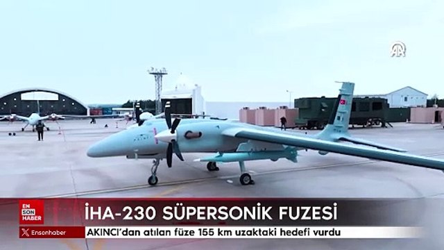 AKINCI'dan atılan İHA-230 Süpersonik Füzesi 155 km uzaktaki hedefi vurdu