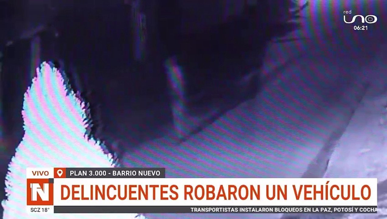 scz DELINCUENTES ROBARON UN VEHÍCULO