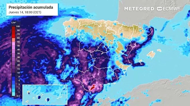 La DANA pasará a ser una BFA: se esperan lluvias muy fuertes en estas zonas en las próximas horas
