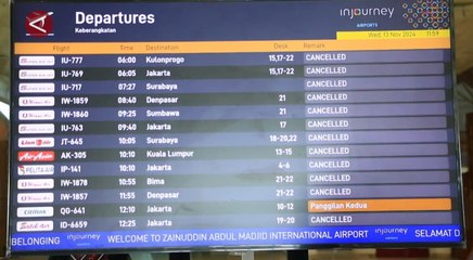 Bandara Lombok batalkan puluhan penerbangan imbas abu Gunung Lewotobi