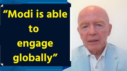Mark Mobius said "Modi could become a very important peacemaker"
