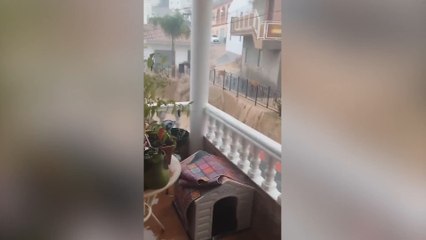 Las espectaculares imágenes en la Viñuela tras el paso de la DANA