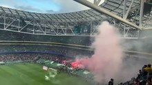 Derry City fans at the Aviva