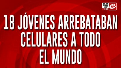 Tremendo robo piraña: jóvenes arrebataron celulares a todo el mundo