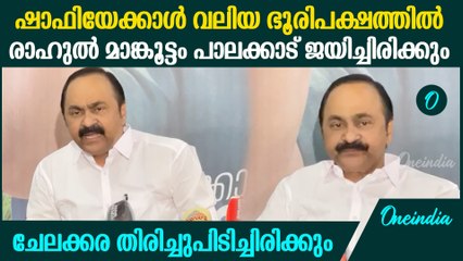 'പാലക്കാട് പതിനായിരം വോട്ടിന്റെ ഭൂരിപക്ഷത്തിൽ രാഹുൽ മാങ്കൂട്ടം ജയിച്ചിരിക്കും'