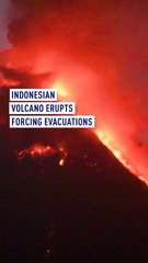 Indonesian volcano erupts forcing evacuations