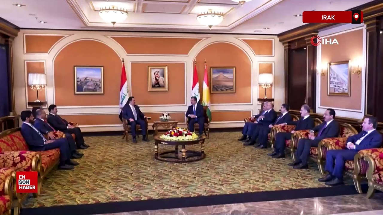 Irak Başbakanı Sudani, IKBY Başbakanı Barzani ile bir araya geldi