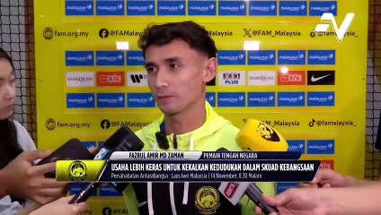 Fazrul Amir luah hasrat untuk kekal mewakili skuad Malaysia