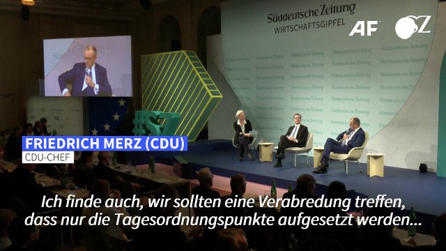 Merz ruft SPD und Grüne zu Kooperation bei Bundestags-Tagesordnung auf