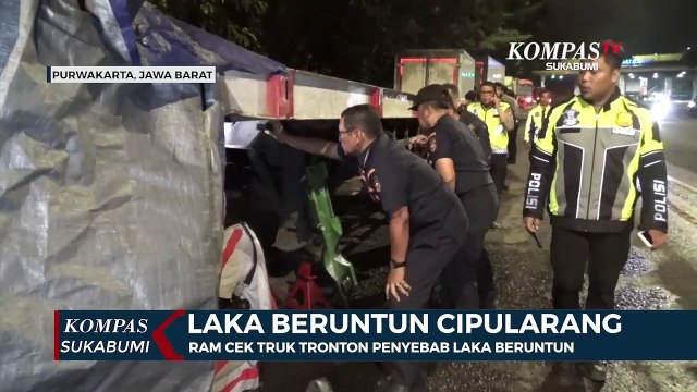 Ram Cek Truk Tronton Penyebab Laka Beruntun Di Tol Cipularang