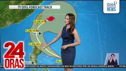 Bagyong Ofel at Bagyong Pepito, posibleng magsabay sa loob ng PAR bukas | 24 Oras