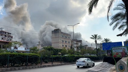 İsrail ordusunun Beyrut’un güneyindeki Dahiye’ye yönelik saldırıları devam ediyor