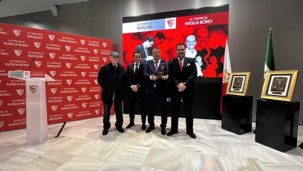 Los periodistas galardonados por el Sevilla