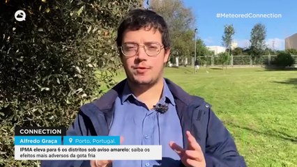 IPMA eleva para 6 os distritos sob aviso amarelo: saiba os efeitos mais adversos da gota fria