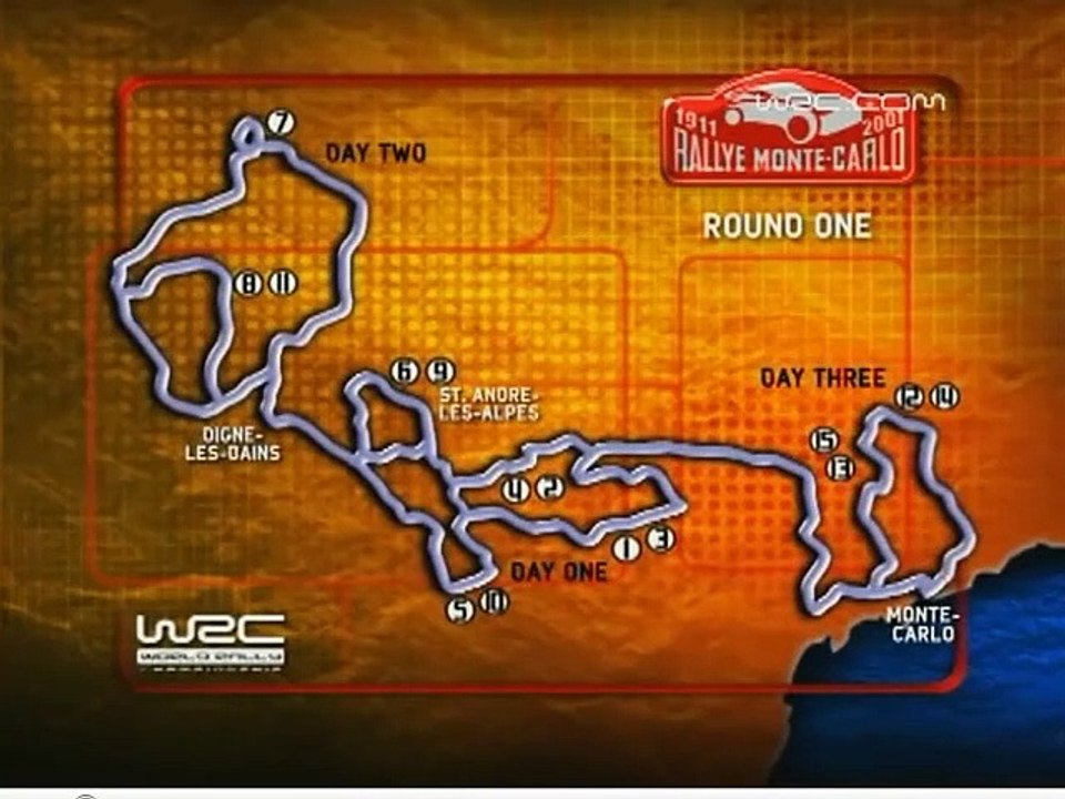 WRC 2001 - Monte Carlo Rally - Day 1