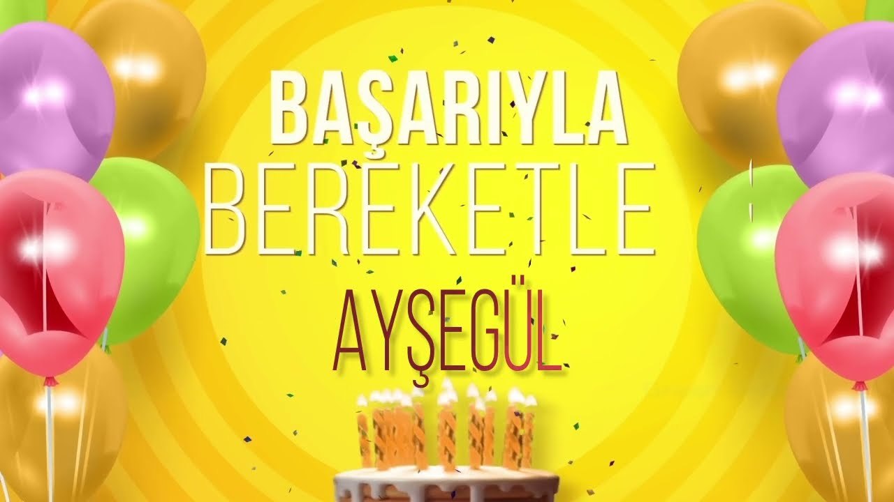 İyi ki doğdun AYŞEGÜL - İsme Özel Pop Doğum Günü Şarkısı