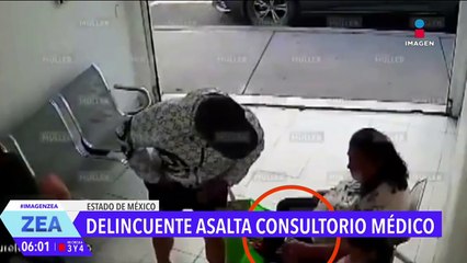 Delincuente asalta consultorio médico en Ecatepec, Estado de México