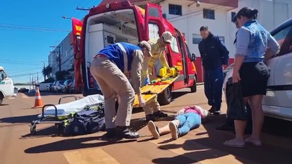Após colisão com Peugeot, mulher fica ferida no Bairro Floresta