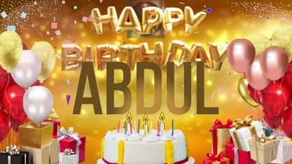 ABDUL - Happy Birthday Abdul