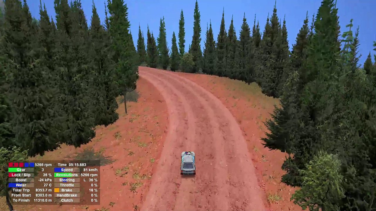 Richard Burns Rally: Pikes Peak Gravel in a Peugeot 205 T16 GrpB (XBox Controller)