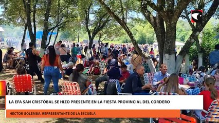 La EFA San Cristóbal se hizo presente en la Fiesta Provincial del Cordero