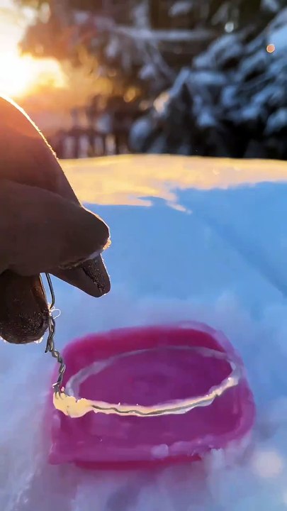 "The bubbles under the sunset are breathtakingly beautiful."